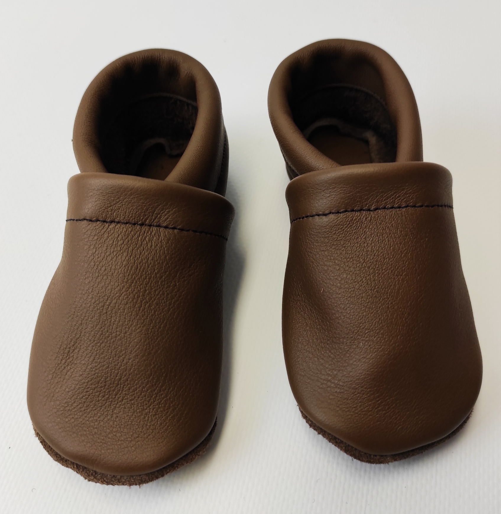 Lederpuschen - Handgefertigt mit Liebe - Größe 18/19 braun