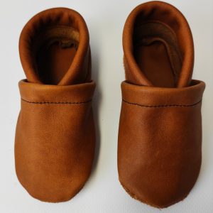 Lederpuschen - Handgefertigt mit Liebe - Größe 18/19 hellbraun